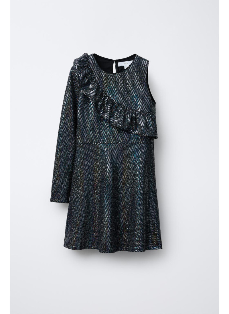 Платье с блестящими оборками Платье с блестящими оборками