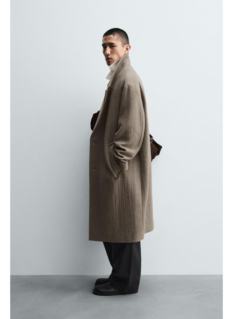 ПАЛЬТО RELAXED FIT ИЗ ШЕРСТИ ПАЛЬТО RELAXED FIT ИЗ ШЕРСТИ