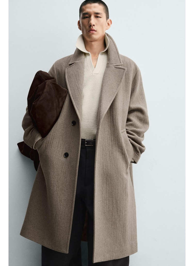 ПАЛЬТО RELAXED FIT ИЗ ШЕРСТИ ПАЛЬТО RELAXED FIT ИЗ ШЕРСТИ