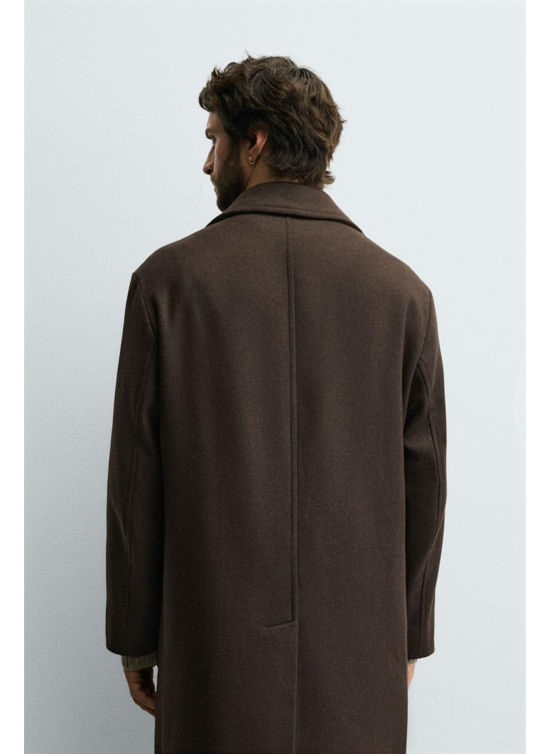 ПАЛЬТО RELAXED FIT ИЗ СМЕСОВОЙ ШЕРСТИ ПАЛЬТО RELAXED FIT ИЗ СМЕСОВОЙ ШЕРСТИ