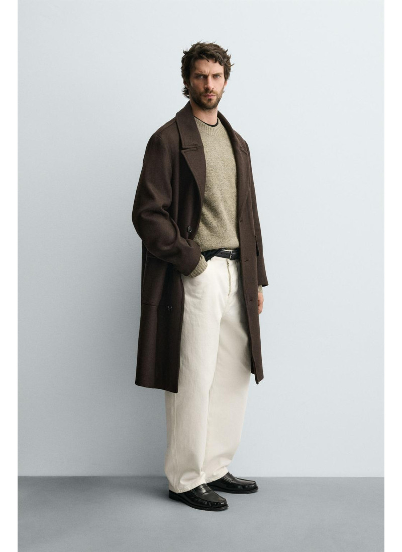 ПАЛЬТО RELAXED FIT ИЗ СМЕСОВОЙ ШЕРСТИ ПАЛЬТО RELAXED FIT ИЗ СМЕСОВОЙ ШЕРСТИ