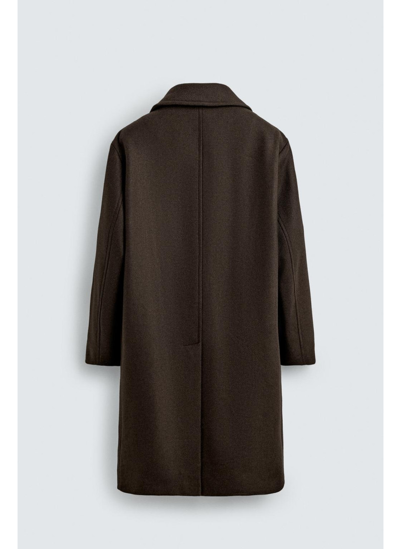 ПАЛЬТО RELAXED FIT ИЗ СМЕСОВОЙ ШЕРСТИ ПАЛЬТО RELAXED FIT ИЗ СМЕСОВОЙ ШЕРСТИ