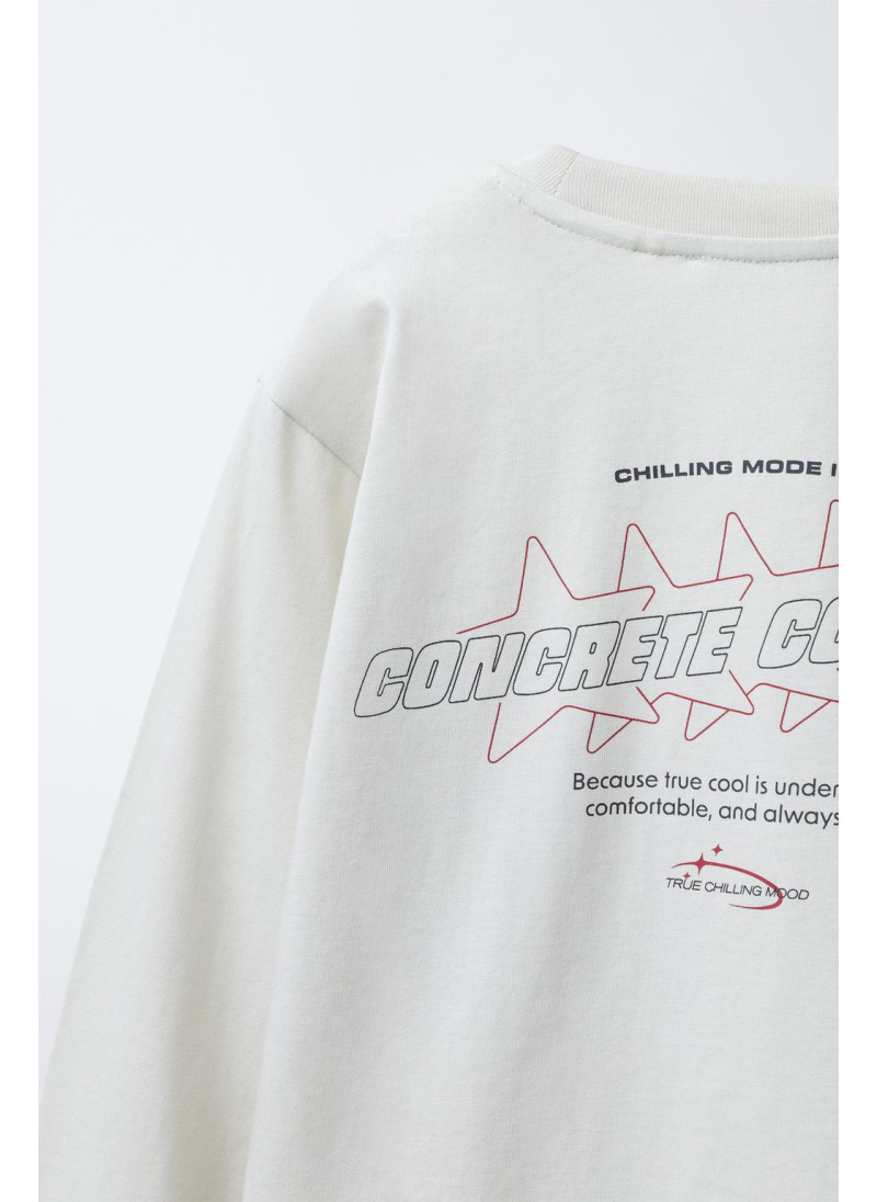 6-14 ЛЕТ/ПИЖАМА С ТЕКСТОВЫМ ПРИНТОМ 6-14 ЛЕТ/ПИЖАМА С ТЕКСТОВЫМ ПРИНТОМ