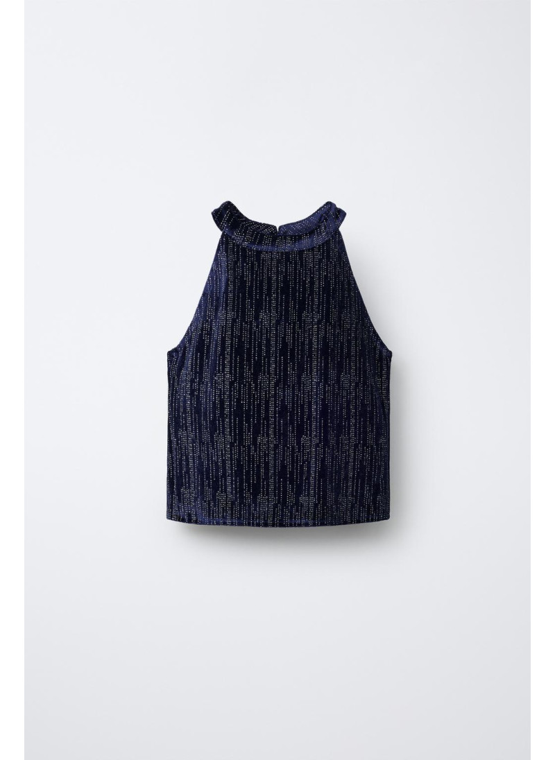 БАРХАТНЫЙ ТОП С БЛЁСТКАМИ БАРХАТНЫЙ ТОП С БЛЁСТКАМИ