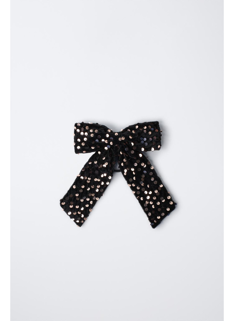 РЕЗИНКА ДЛЯ ВОЛОС С БАНТОМ И ПАЙЕТКАМИ РЕЗИНКА ДЛЯ ВОЛОС С БАНТОМ И ПАЙЕТКАМИ