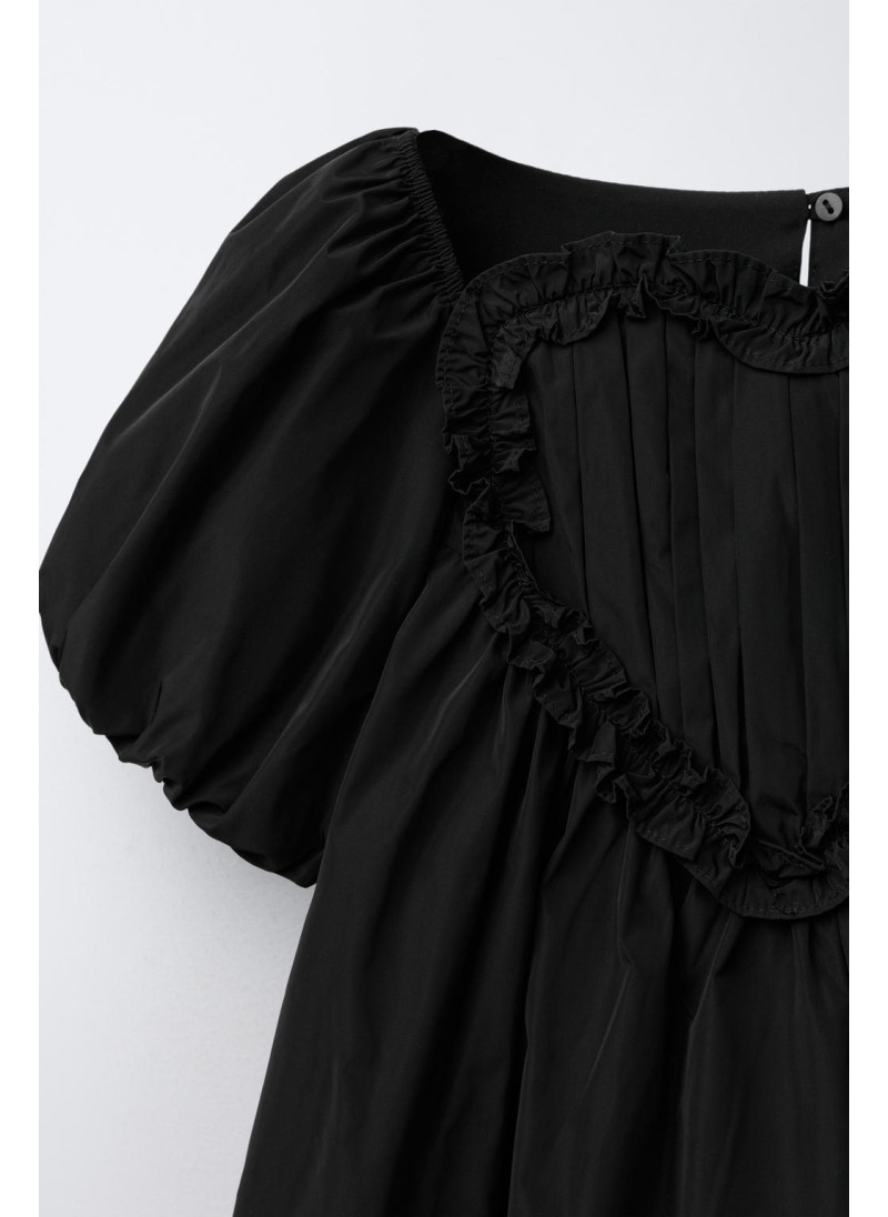 Платье из тафты с сердцем Платье из тафты с сердцем