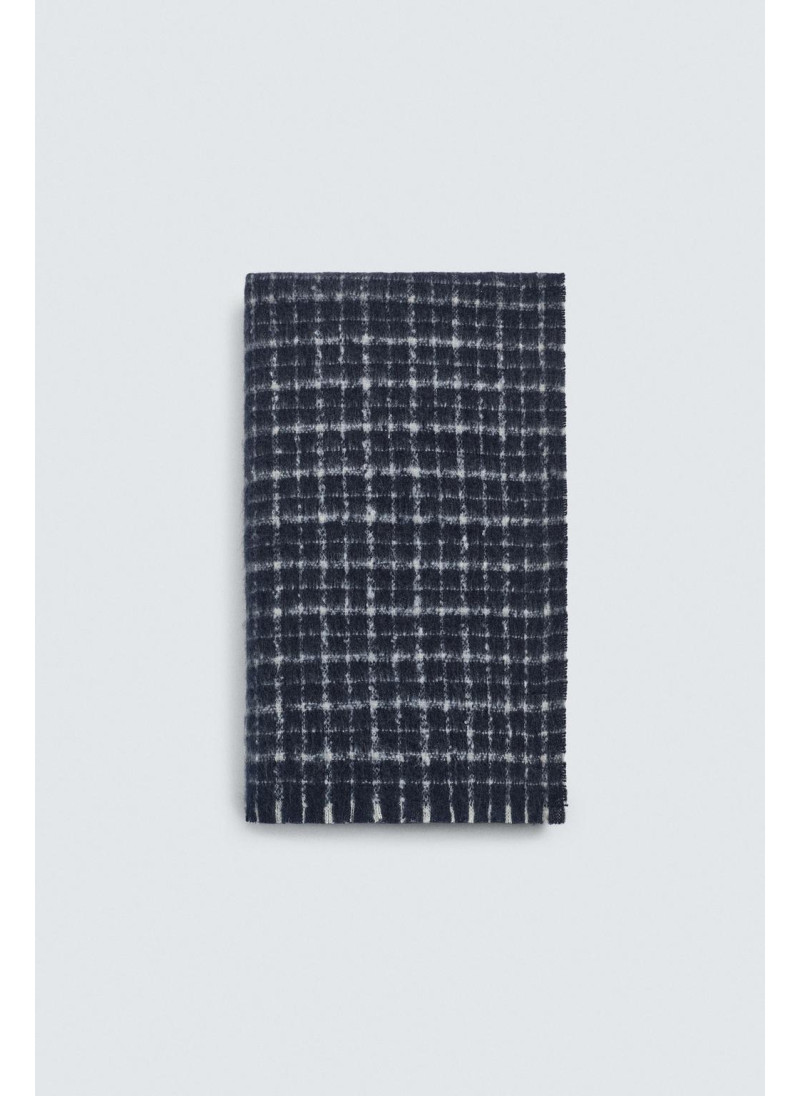 ШАРФ С НАЧЕСОМ В КЛЕТКУ ШАРФ С НАЧЕСОМ В КЛЕТКУ