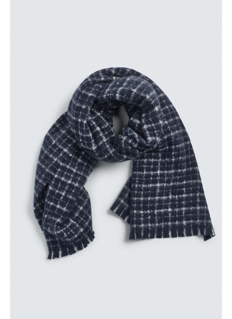 ШАРФ С НАЧЕСОМ В КЛЕТКУ ШАРФ С НАЧЕСОМ В КЛЕТКУ