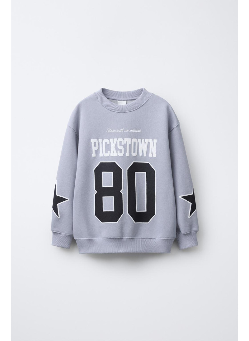 ТОЛСТОВКА С ПРИНТОМ «НОМЕР И НАДПИСЬ» ТОЛСТОВКА С ПРИНТОМ «НОМЕР И НАДПИСЬ»