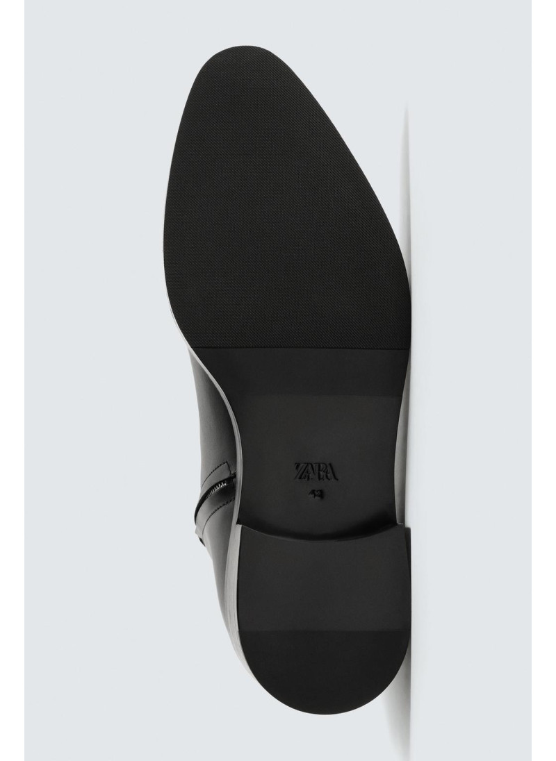 Кожаные сапоги на каблуке Кожаные сапоги на каблуке