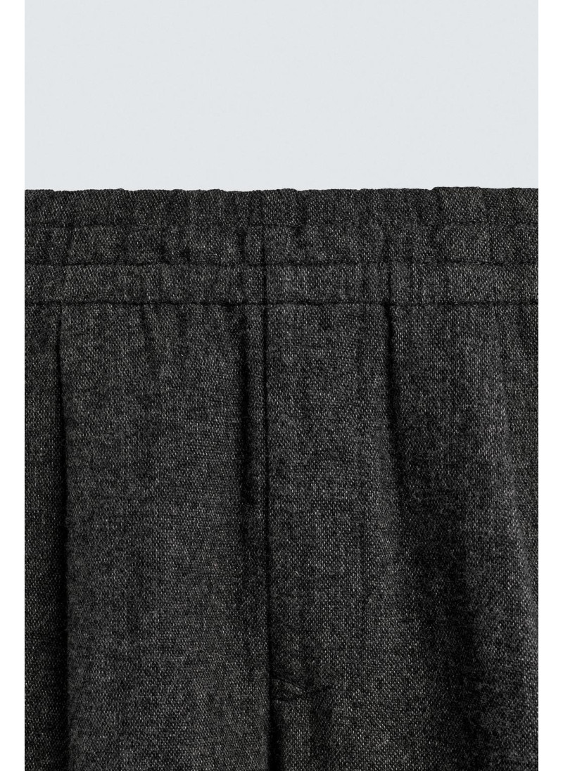 Брюки с фигурными складками из шерсти Брюки с фигурными складками из шерсти