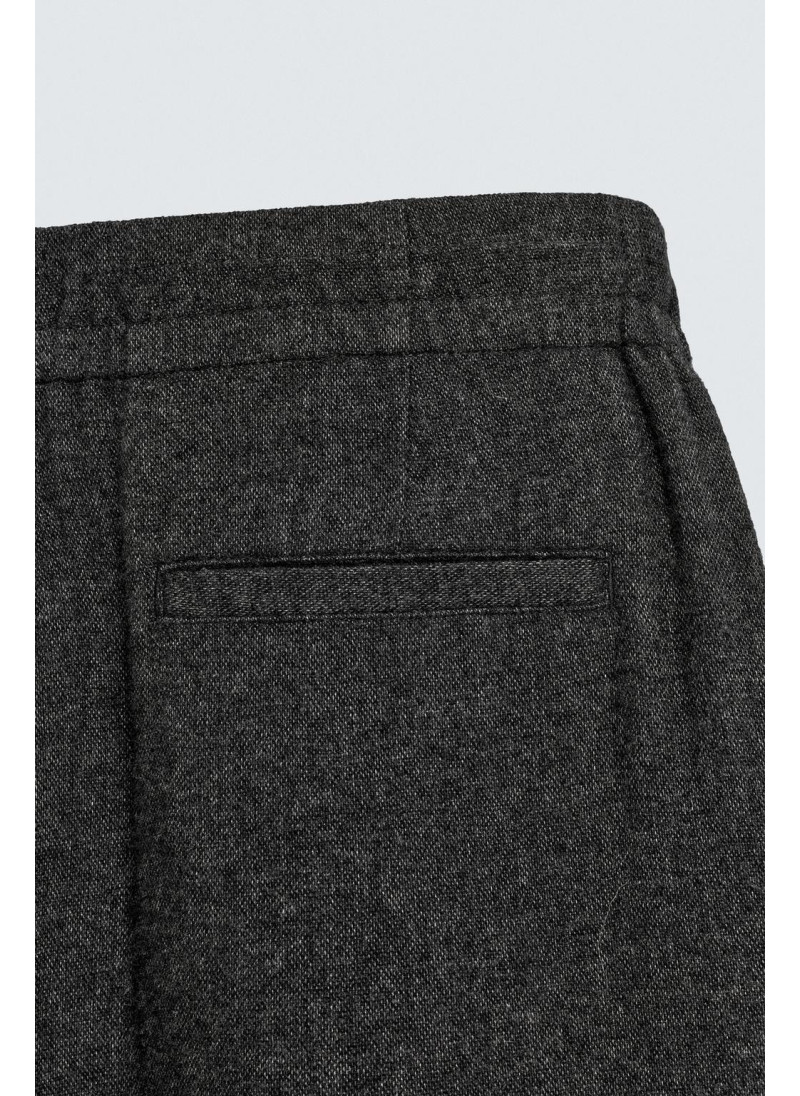 Брюки с фигурными складками из шерсти Брюки с фигурными складками из шерсти