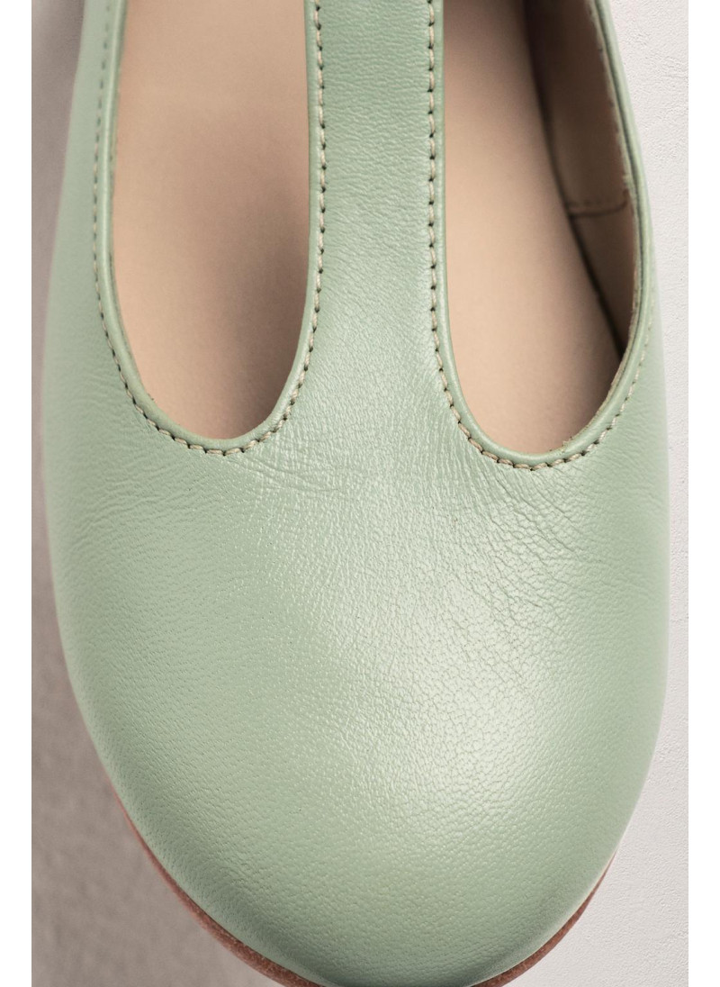 Туфли балетки t-bar из кожи - лимитированная коллекция Туфли балетки t-bar из кожи - лимитированная коллекция