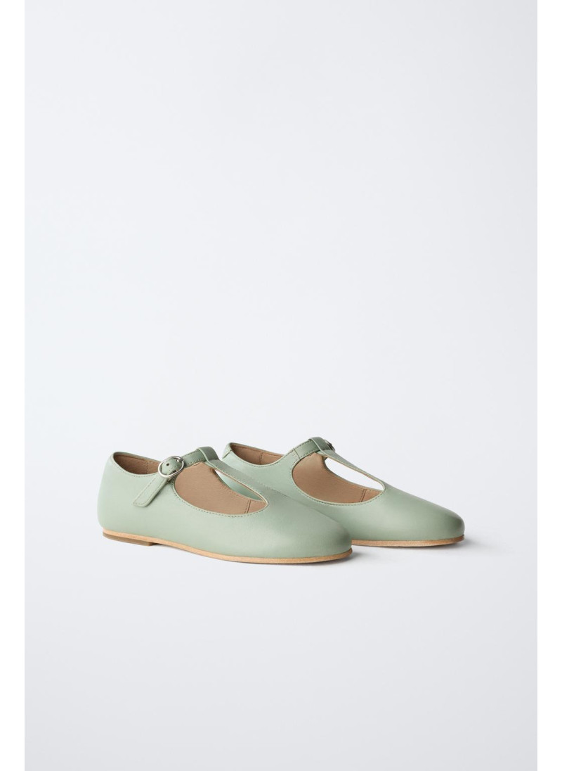 Туфли балетки t-bar из кожи - лимитированная коллекция Туфли балетки t-bar из кожи - лимитированная коллекция