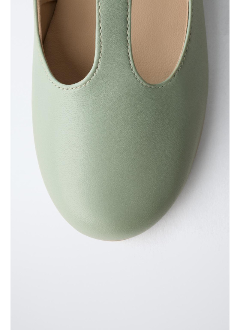 Туфли балетки t-bar из кожи - лимитированная коллекция Туфли балетки t-bar из кожи - лимитированная коллекция