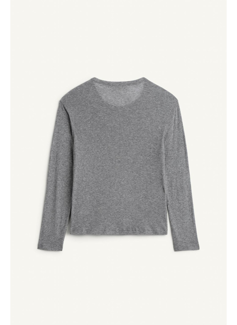 Длинное рукав тканевая сорочка Длинное рукав тканевая сорочка