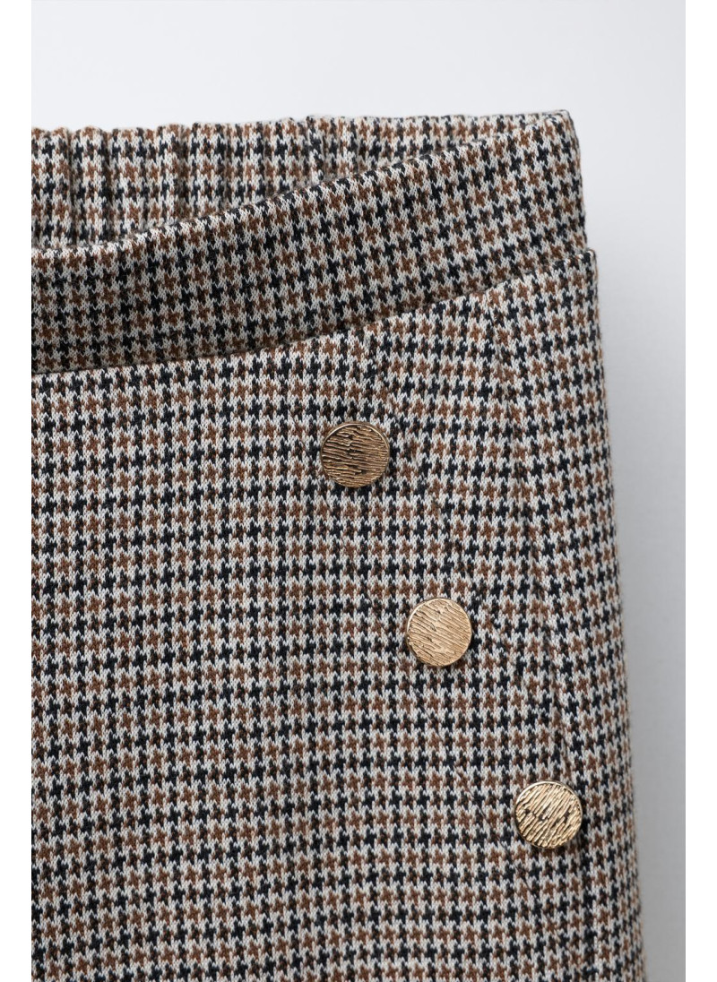 БРЮКИ WIDE LEG ЖАККАРД С ПУГОВИЦАМИ БРЮКИ WIDE LEG ЖАККАРД С ПУГОВИЦАМИ