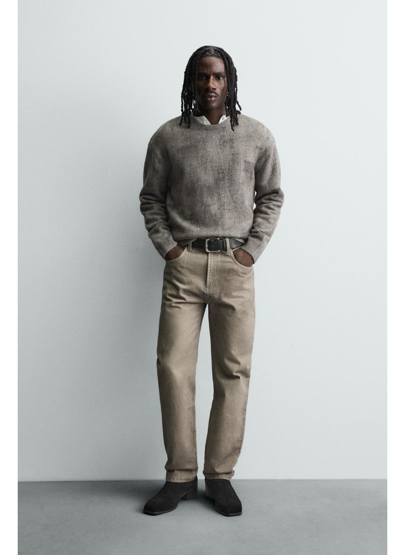 СВИТЕР С ВОРСИСТЫМ АБСТРАК�...