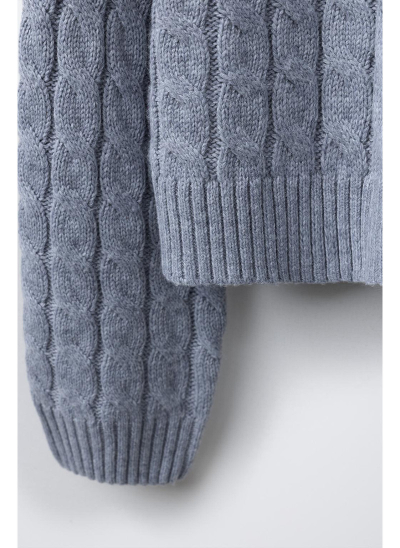 СВИТЕР С УЗОРОМ «КОСЫ» СВИТЕР С УЗОРОМ «КОСЫ»