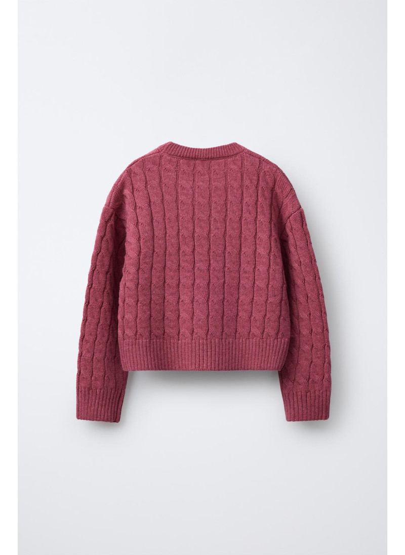 СВИТЕР С УЗОРОМ «КОСЫ» СВИТЕР С УЗОРОМ «КОСЫ»