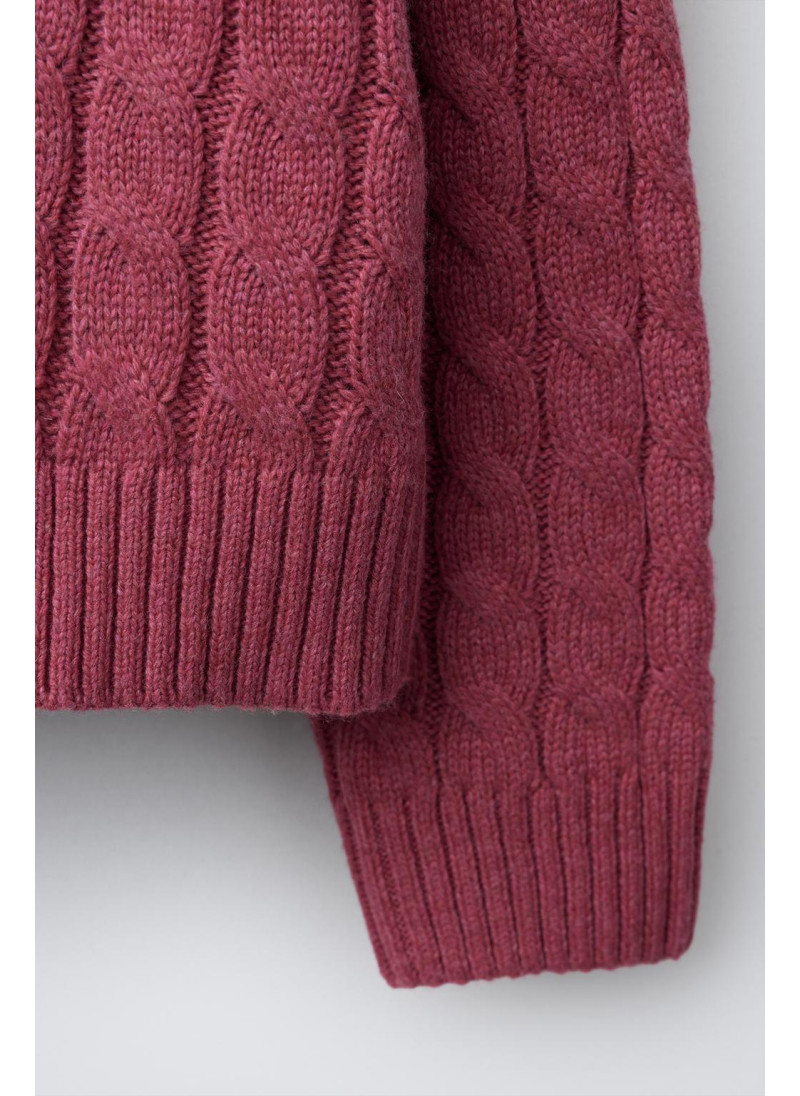 СВИТЕР С УЗОРОМ «КОСЫ» СВИТЕР С УЗОРОМ «КОСЫ»