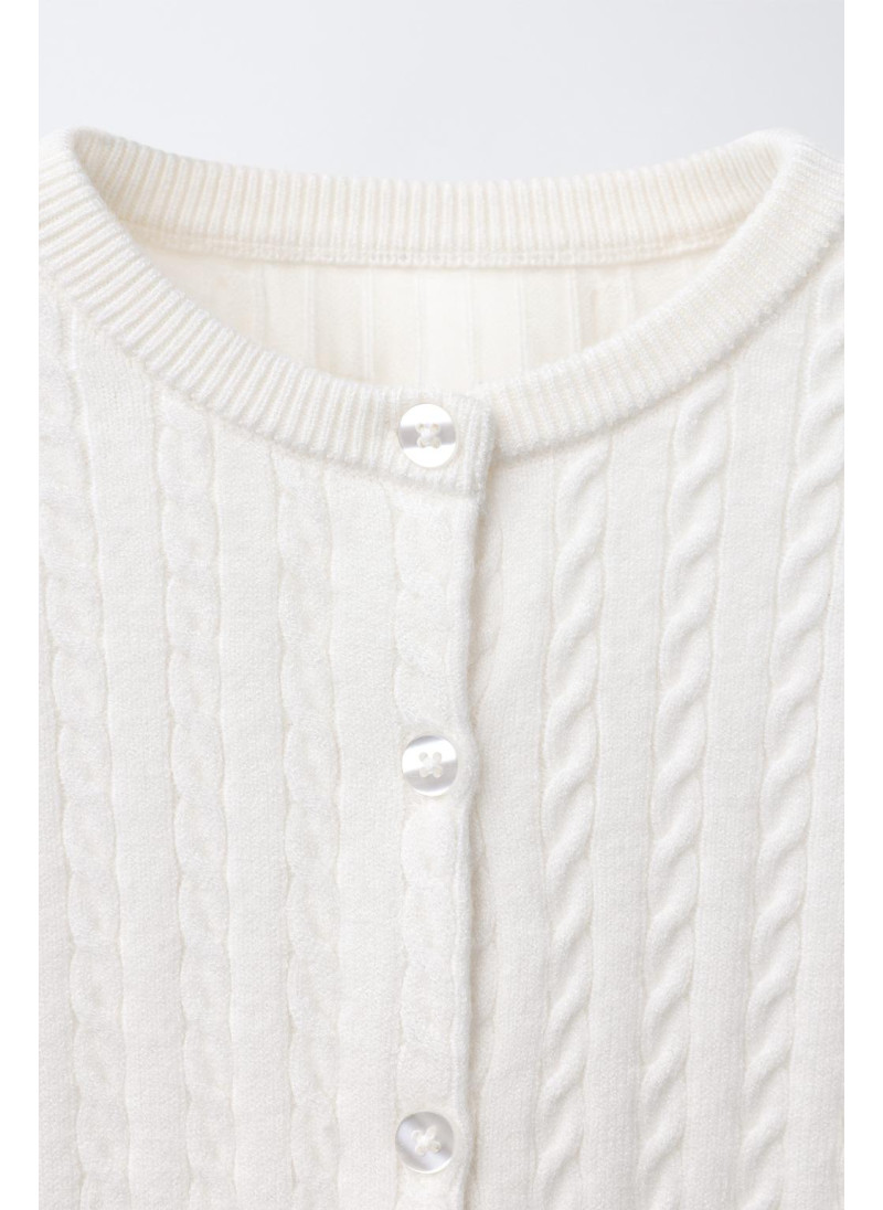 КАРДИГАН С УЗОРОМ «КОСЫ» КАРДИГАН С УЗОРОМ «КОСЫ»